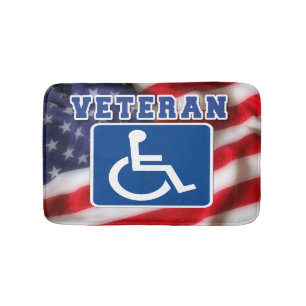 Mit Behinderung behinderte Veteranen USA Badematte