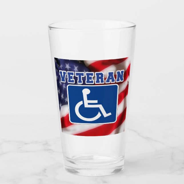 Mit Behinderung behinderte Veteranen USA Glas (Vorderseite)