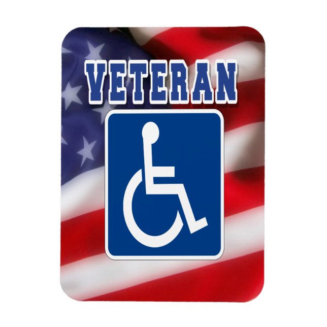 Mit Behinderung behinderte Veteranen USA Magnet (Vertikal)