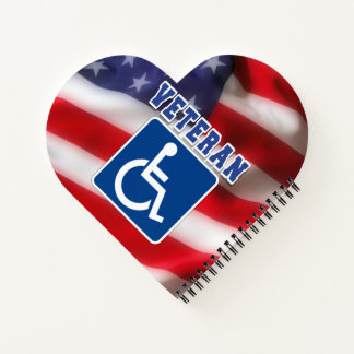 Mit Behinderung behinderte Veteranen USA Notizbuch