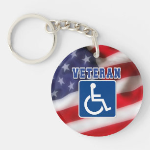 Mit Behinderung behinderte Veteranen USA Schlüsselanhänger
