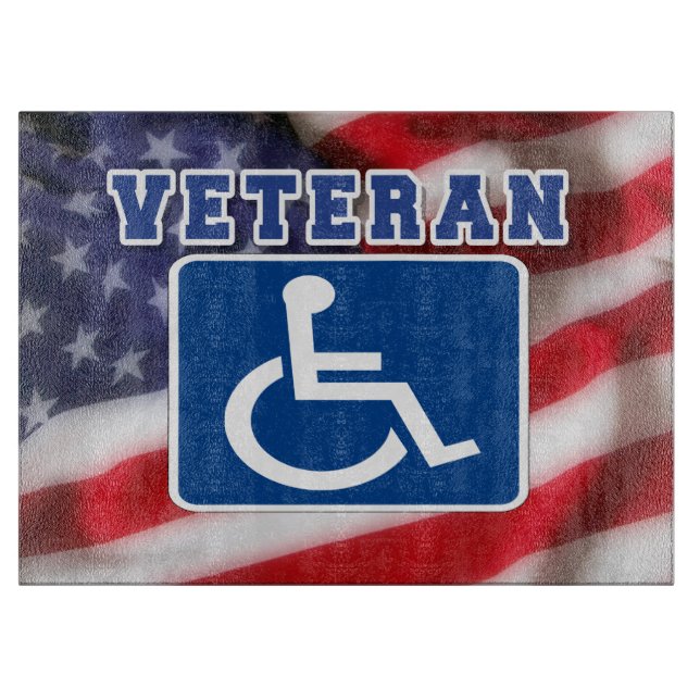 Mit Behinderung behinderte Veteranen USA Schneidebrett (Vorderseite)