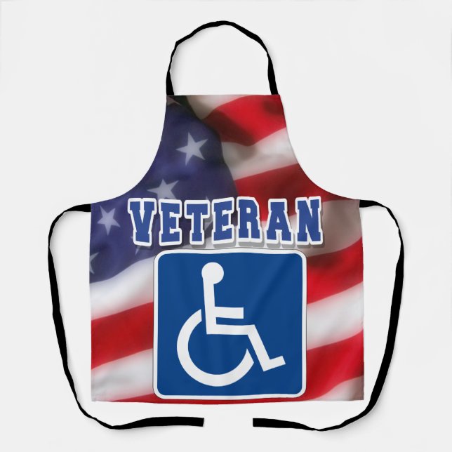 Mit Behinderung behinderte Veteranen USA Schürze (Vorderseite)