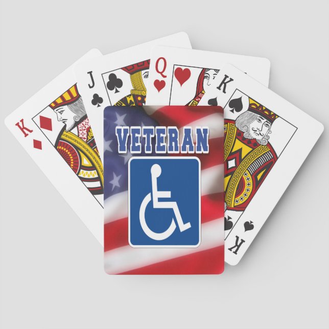 Mit Behinderung behinderte Veteranen USA Spielkarten (Rückseite)