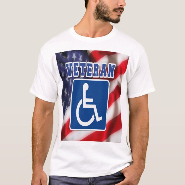 Mit Behinderung behinderte Veteranen USA T-Shirt (Vorderseite)