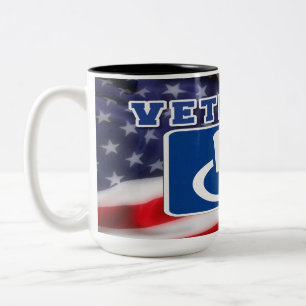 Mit Behinderung behinderte Veteranen USA Zweifarbige Tasse