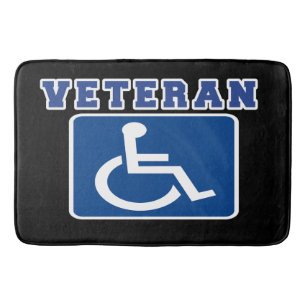 Mit Behinderung behinderter Veteran Badematte