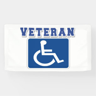 Mit Behinderung behinderter Veteran Banner