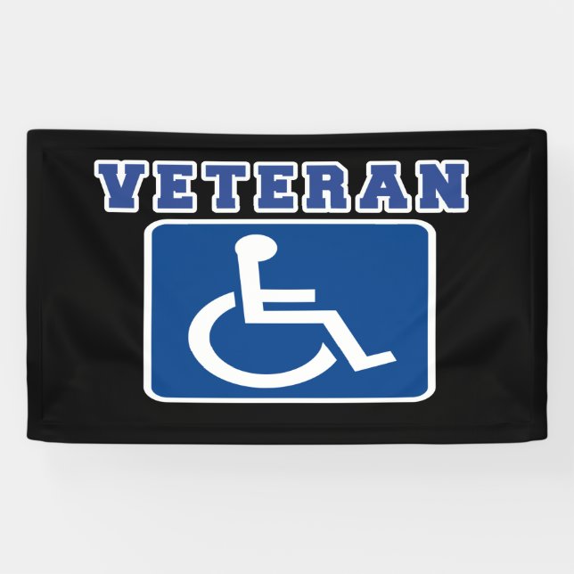 Mit Behinderung behinderter Veteran Banner (Horizontal)