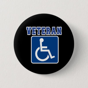 Mit Behinderung behinderter Veteran Button