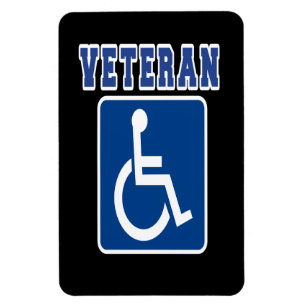 Mit Behinderung behinderter Veteran Magnet