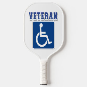 Mit Behinderung behinderter Veteran Pickleball Schläger