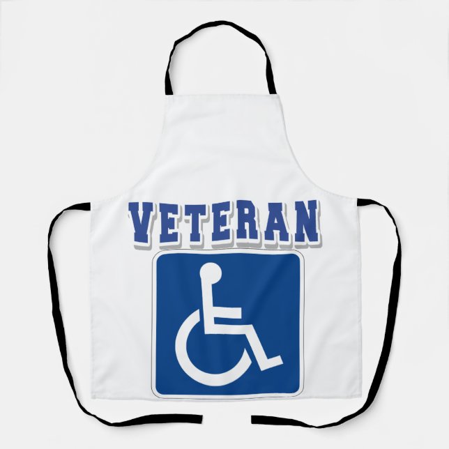 Mit Behinderung behinderter Veteran Schürze (Vorderseite)