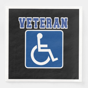 Mit Behinderung behinderter Veteran Serviette