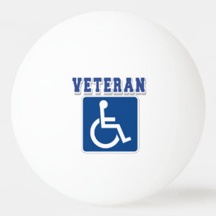 Mit Behinderung behinderter Veteran Tischtennisball
