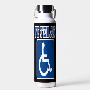 Mit Behinderung behinderter Veteran Trinkflasche