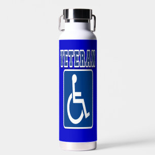 Mit Behinderung behinderter Veteran Trinkflasche