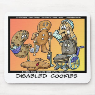 Mit Behinderung Cookies Funny Internet gibt T-Shir Mousepad