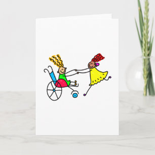 Mit Behinderung Freunde Karte