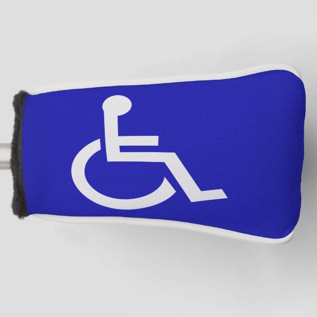 Mit Behinderung für Behinderte Golf Headcover (Vorderseite)