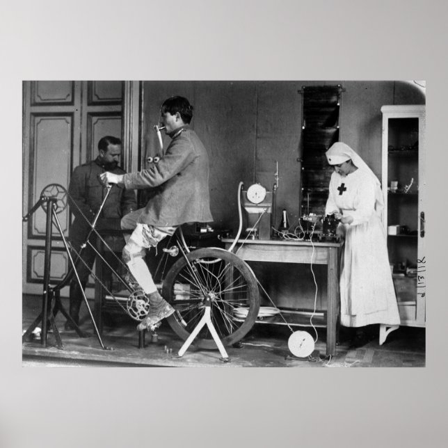 Mit Behinderung italienischer Soldat, 1910er Poster (Vorne)