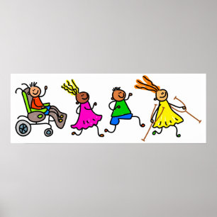 Mit Behinderung Kinder Poster