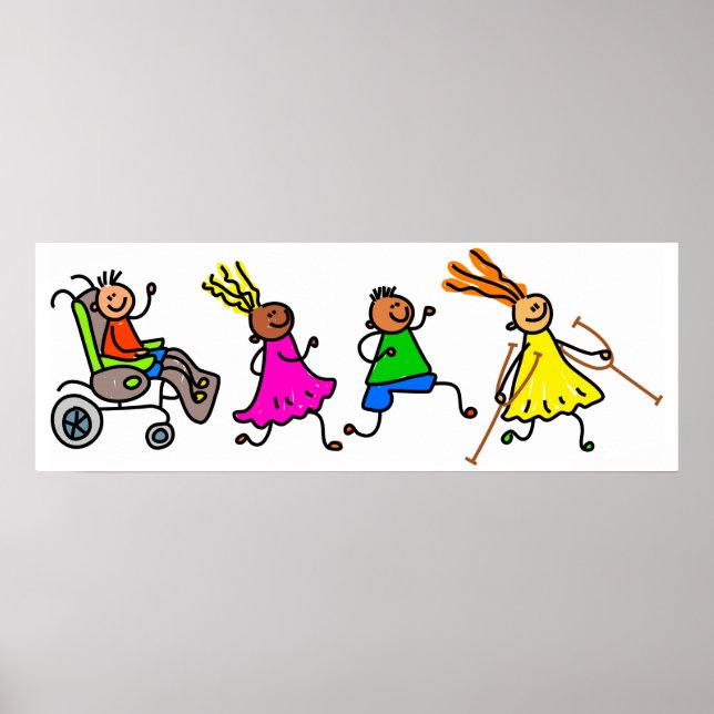 Mit Behinderung Kinder Poster (Vorne)