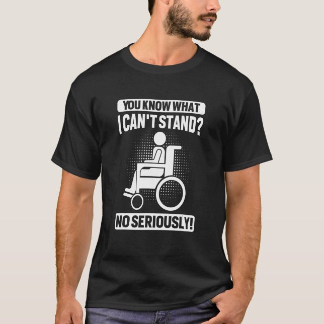 Mit Behinderung Paraplegius Rollstuhlamputation Sp T-Shirt (Vorderseite)