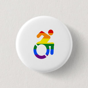 Mit Behinderung Stolz - Homosexuelles Button