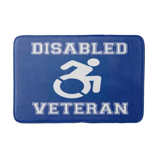 Mit Behinderung Veteran Badematte (Vorderseite)