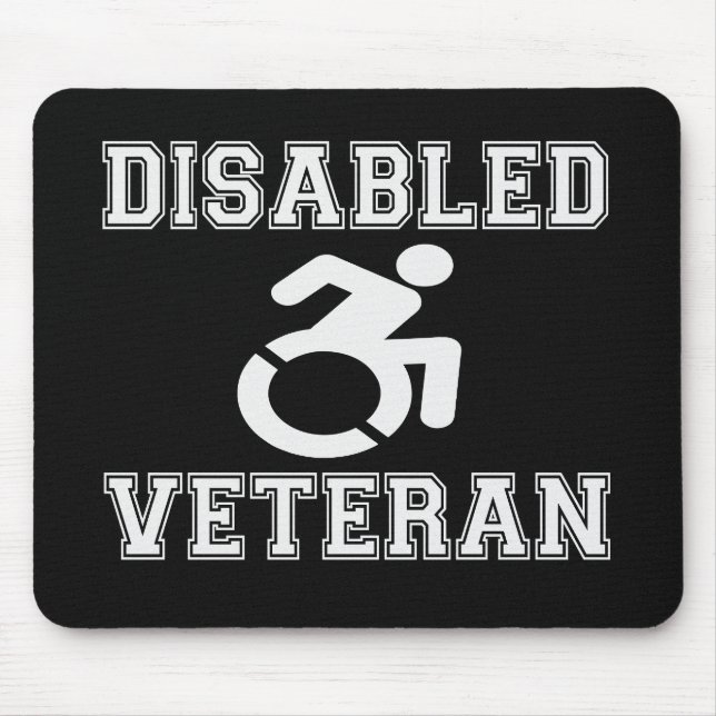 Mit Behinderung Veteran Mousepad (Vorne)