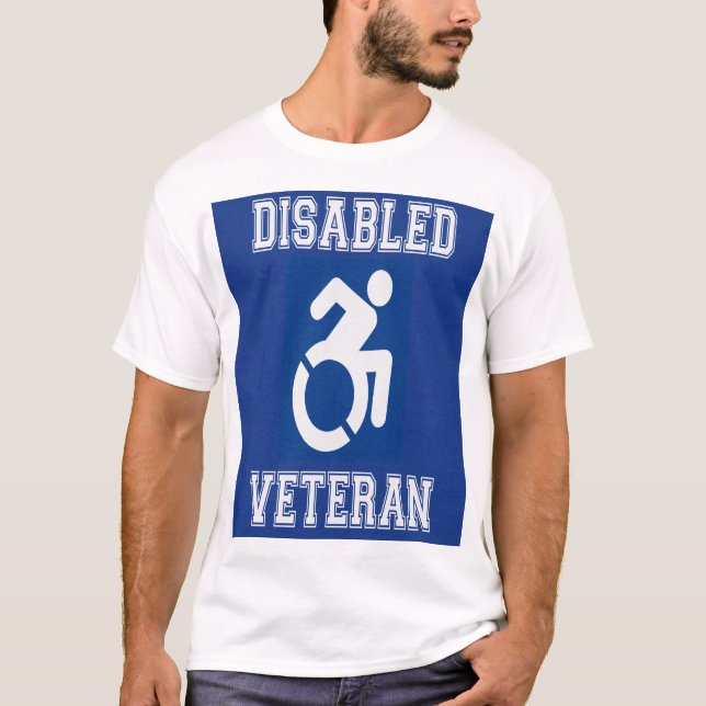 Mit Behinderung Veteran T-Shirt (Vorderseite)