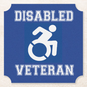 Mit Behinderung Veteran Untersetzer