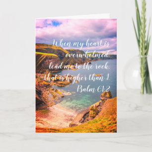 Mit Beileid, Christliche Karte mit Schriftzügen