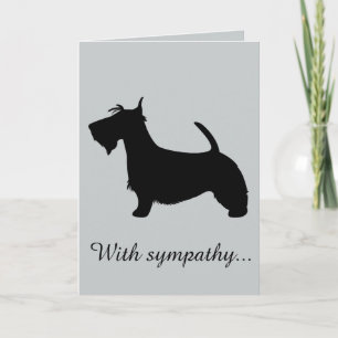 Mit Beileid: Verlust Ihrer schottischen Terrier Karte