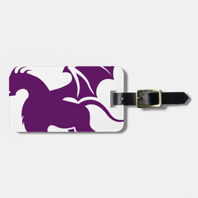 mit Beinen versehener Drache 4 Gepäckanhänger (Vorderseite horizontal)