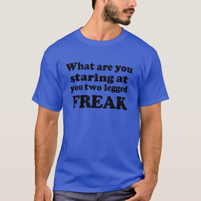 Mit Beinen versehener Freak zwei T-Shirt (Vorderseite)