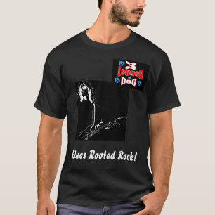 Mit Beinen versehenes Schwarz-T-Shirt des Hund3 T-Shirt