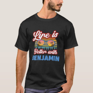 Mit Benjamin Funny Men/Boy/Baby Na ist das Leben b T-Shirt