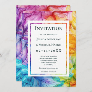 Mit benutzerdefiniertem Text auf der Rückseite Eth Einladung