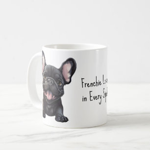 Mit benutzerdefiniertem Text 🐶 Franchie-Welpe Kaffeetasse