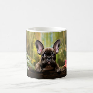 Mit benutzerdefiniertem Text 🐶 Franchie-Welpe Kaffeetasse