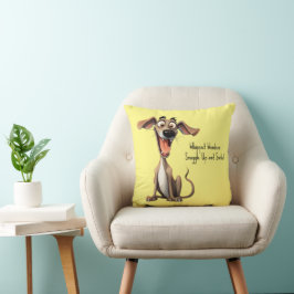 Mit benutzerdefiniertem Text 🐶 verrückte 🤪 Kissen