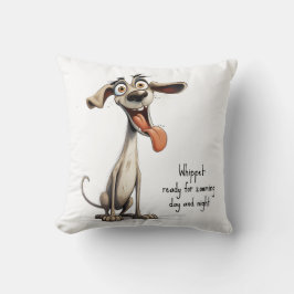 Mit benutzerdefiniertem Text 🐶 verrückte 🤪 Kissen