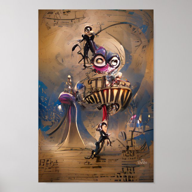 Mit Big Circus Fantasy können Sie Ihren Raum mit W Poster (Vorne)