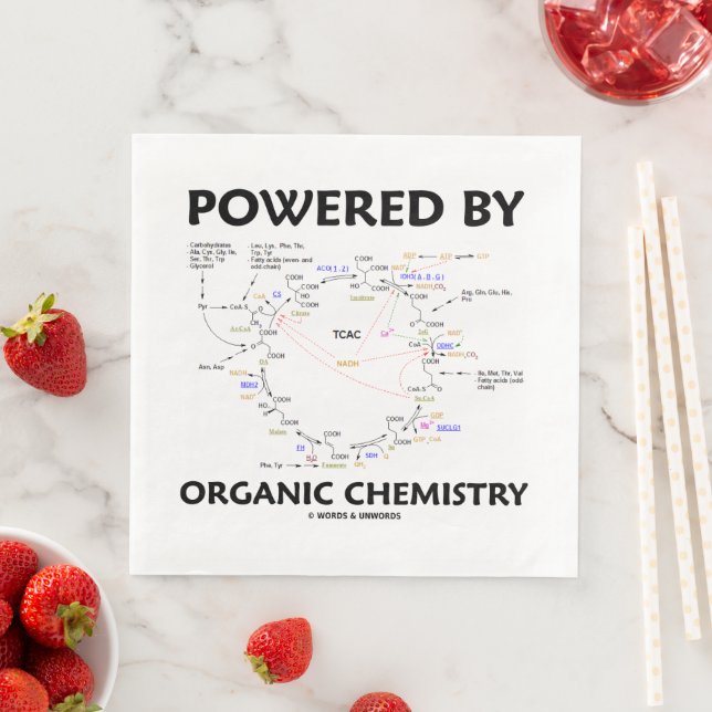 Mit Bio Chemie versorgt Krebs Cycle Spaß Serviette (Beispiel)