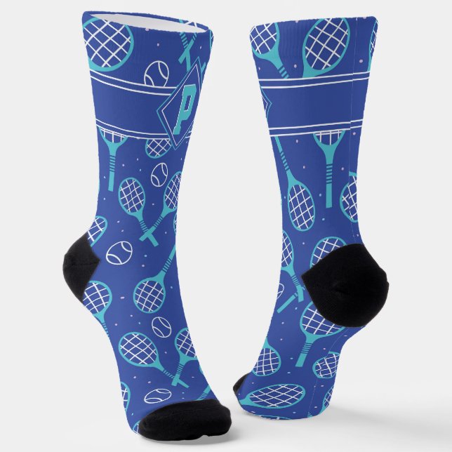 Mit 💙 🎾 blauen 🎾 socken (Gewinkelt)