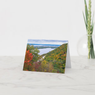 mit Blick auf den Fluss Mississippi und Bluffs Dankeskarte