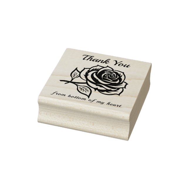 Mit Blume für benutzerdefinierte Rose Gummistempel (Stempel)