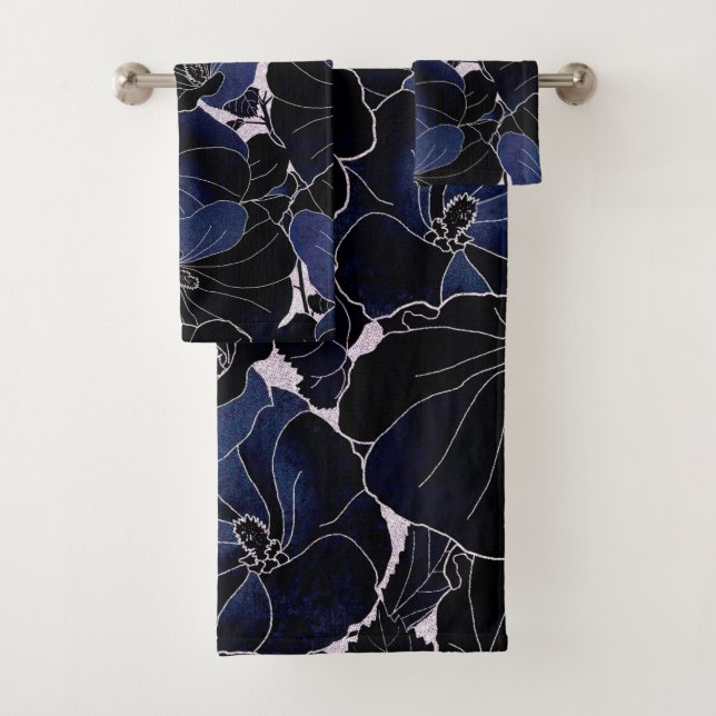 Mit Blumen Badhandtuch Set (Insitu)